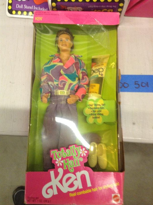 Mattel Ken, Totally Hair doll new in package: Mattel Ken, Totally Hair doll new in package