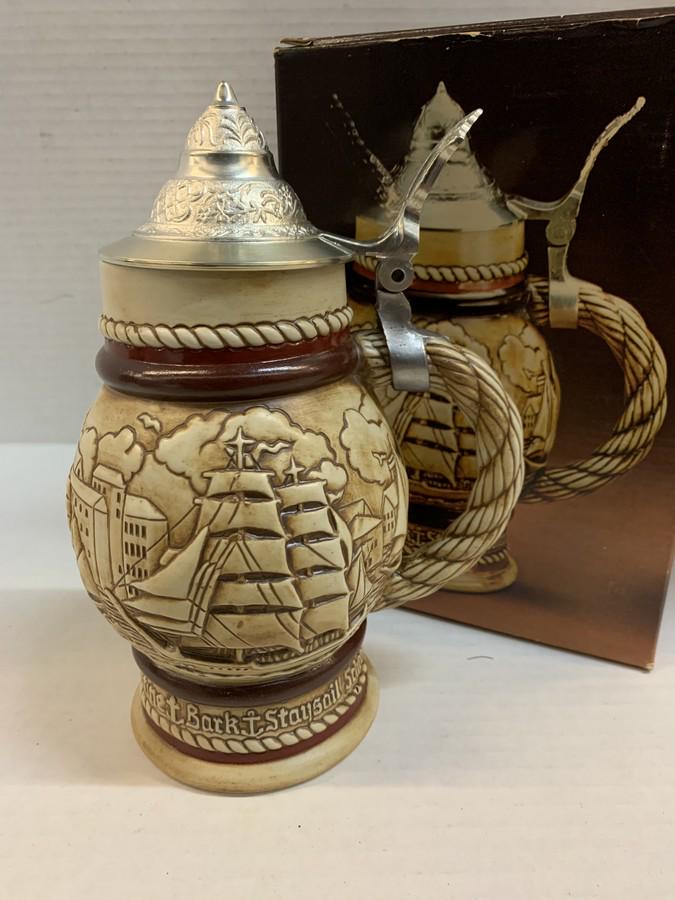 Tall Ship Ceramic Stein, Wild Country Cologne 8 fl oz (1 of 1)