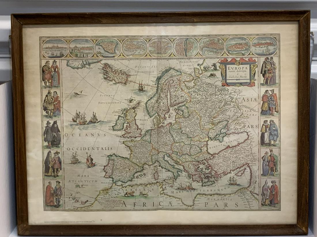 Large Map Frammed (1 of 1)