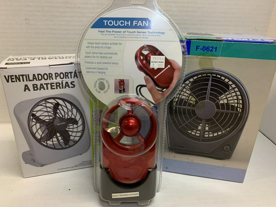 Lot of 3 Fans, (1 of 1)
