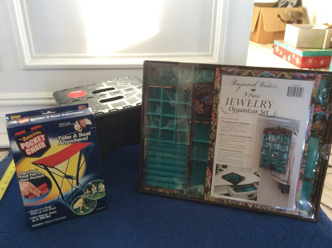 Pocket chair, step stool  and jewelry organizer (1 of 1)