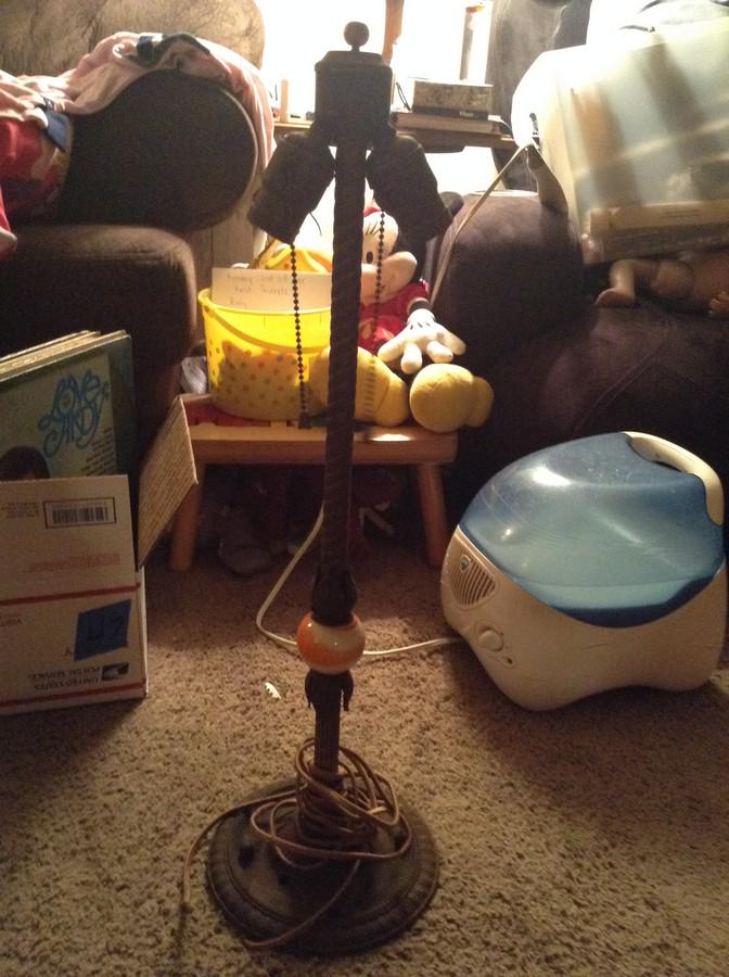 Art Deco Marble and Brass lamp (1 of 1)