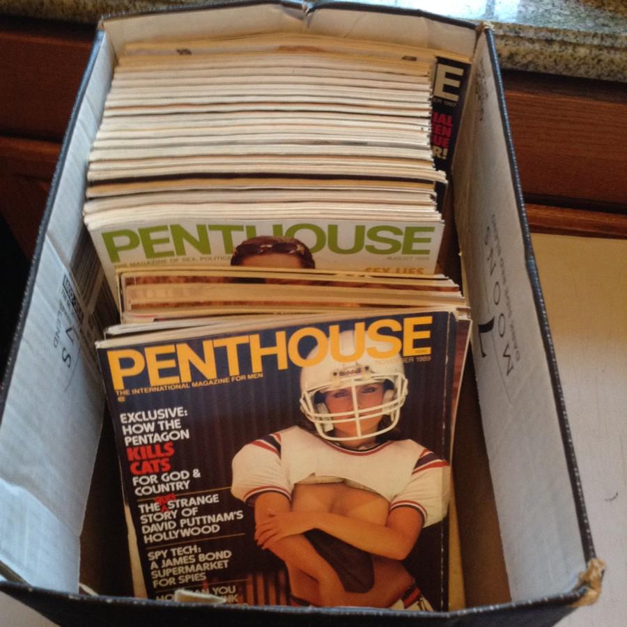 box full of penthouse from the 80s and 90s: box full of penthouse from the 80s and 90s