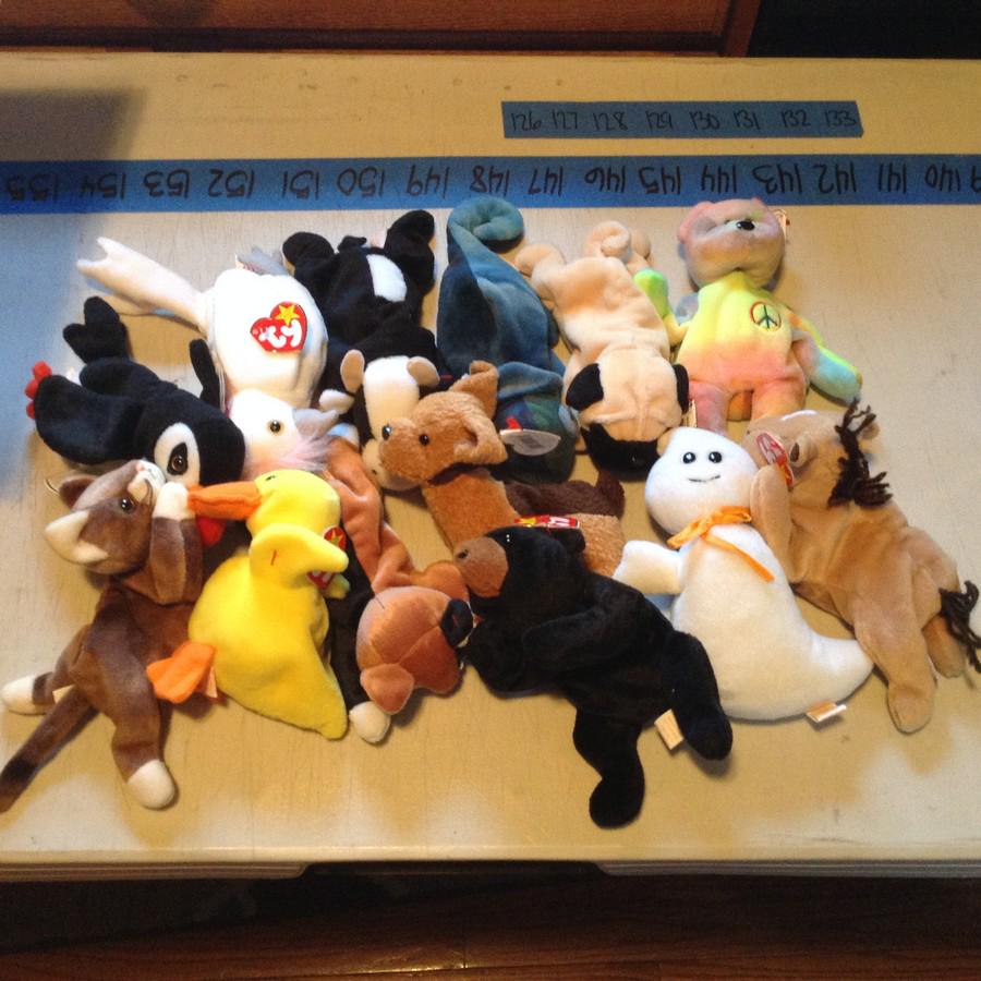 lot of 13 beanie babies (F): lot of 13 beanie babies (F)