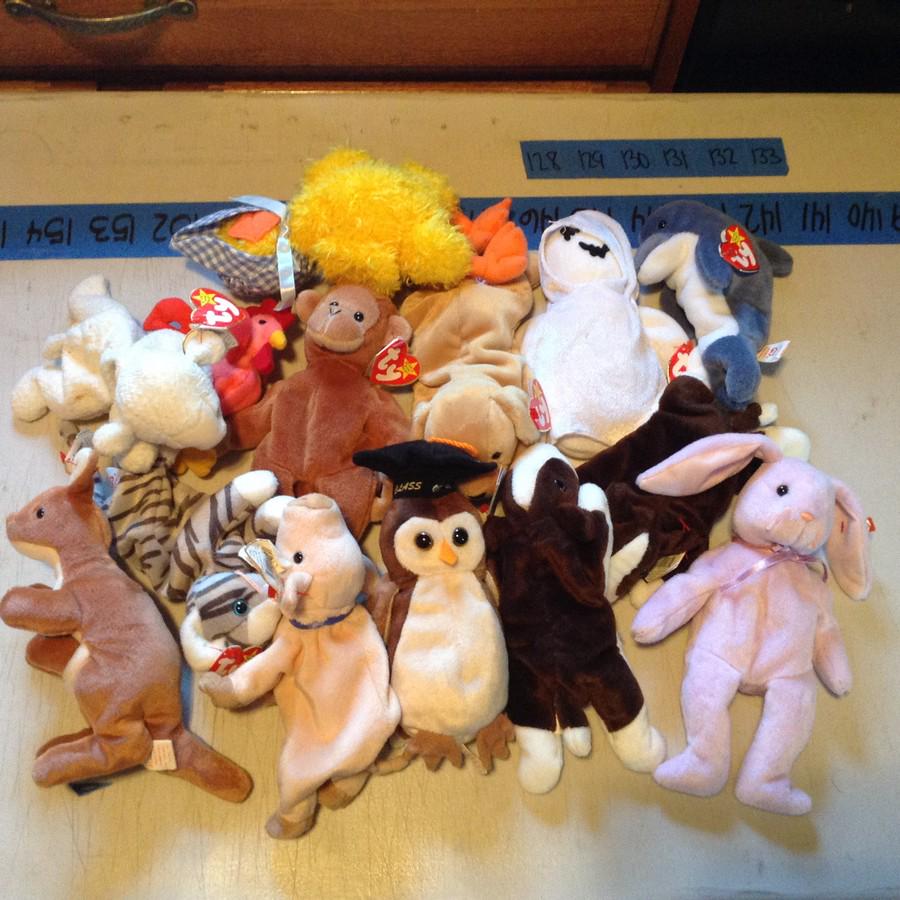 lot of 14 beanie babies: lot of 14 beanie babies