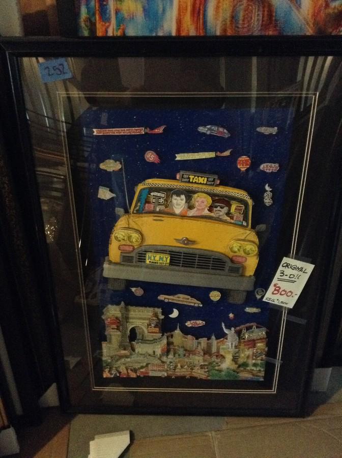 original signed 3 d art, can not read artist 28x40 (1 of 1)