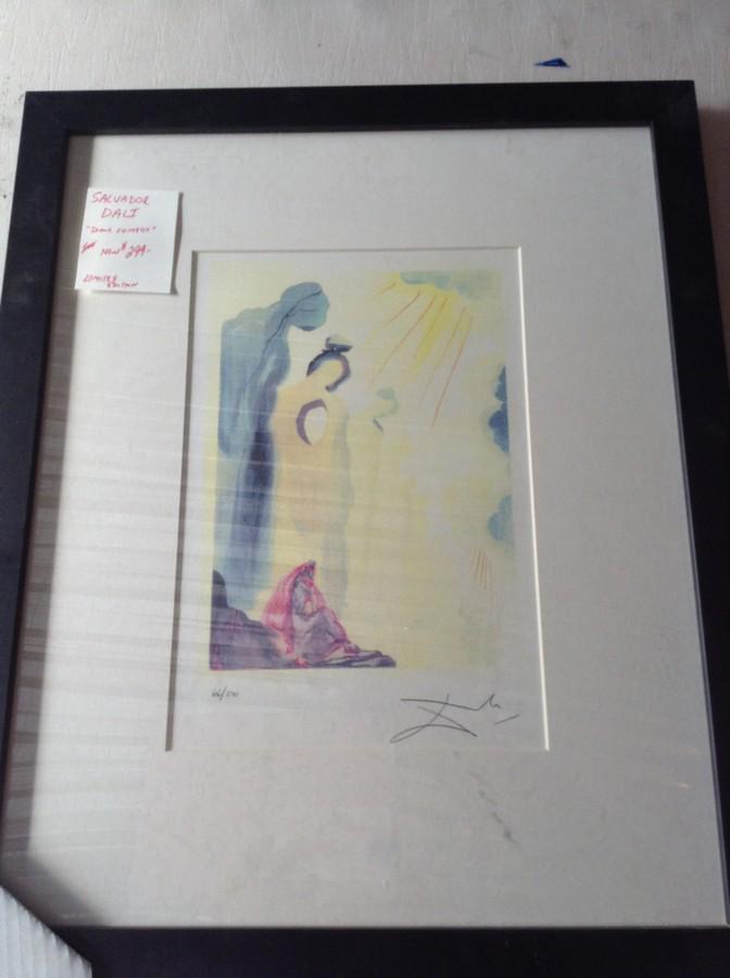 Salvador Dali signed print - 18 x 22 (1 of 1)