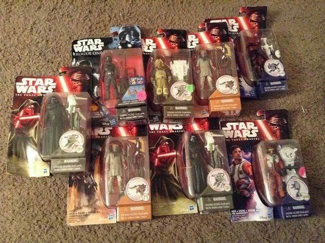 lot of 8 star wars figures new in the package (1 of 1)