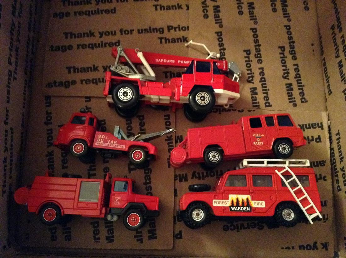 lot of diecast firetrucks (1 of 1)