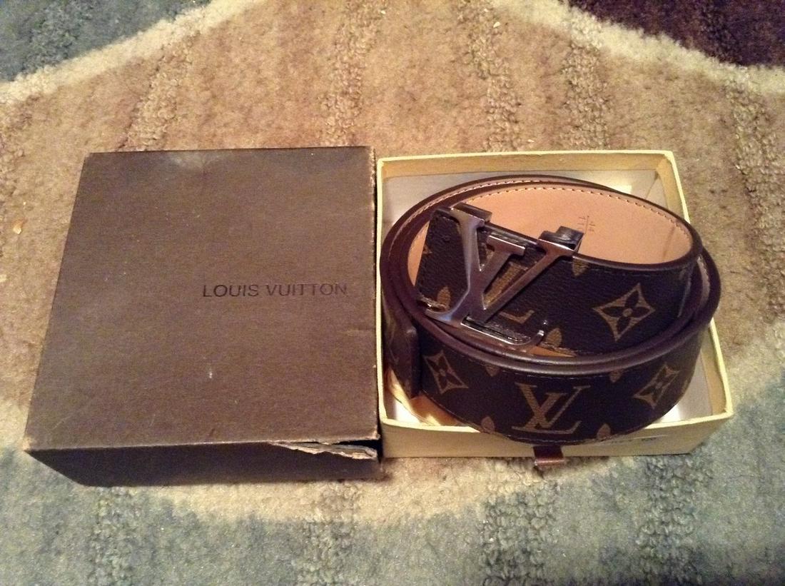 real Louis Vuitton Flower 120 belt (1 of 1)