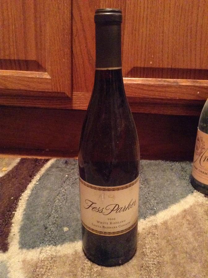 Fess arker 2006 White Riesling Santa Barbara County: Fess arker 2006 White Riesling Santa Barbara County