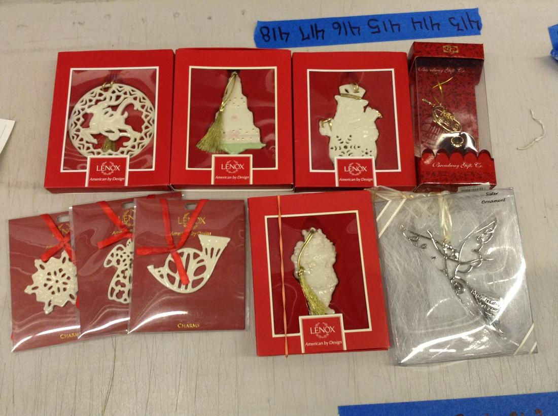 lot of Lenox ornaments in boxes (1 of 1)
