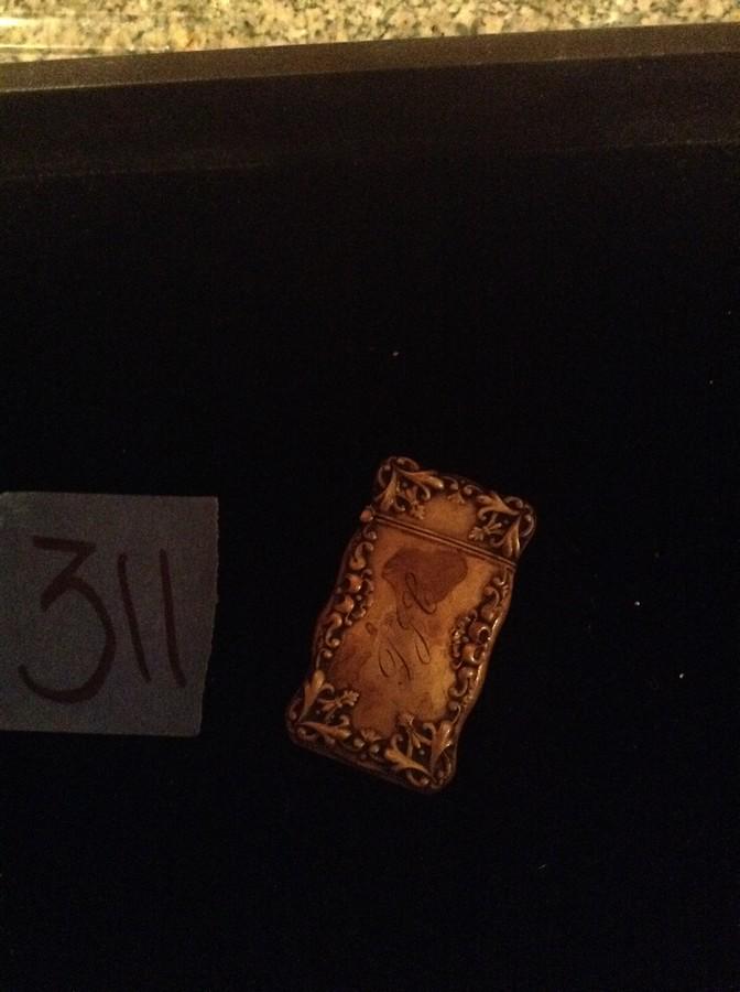 Sterling silver cigarette lighter holder (JM) (1 of 1)