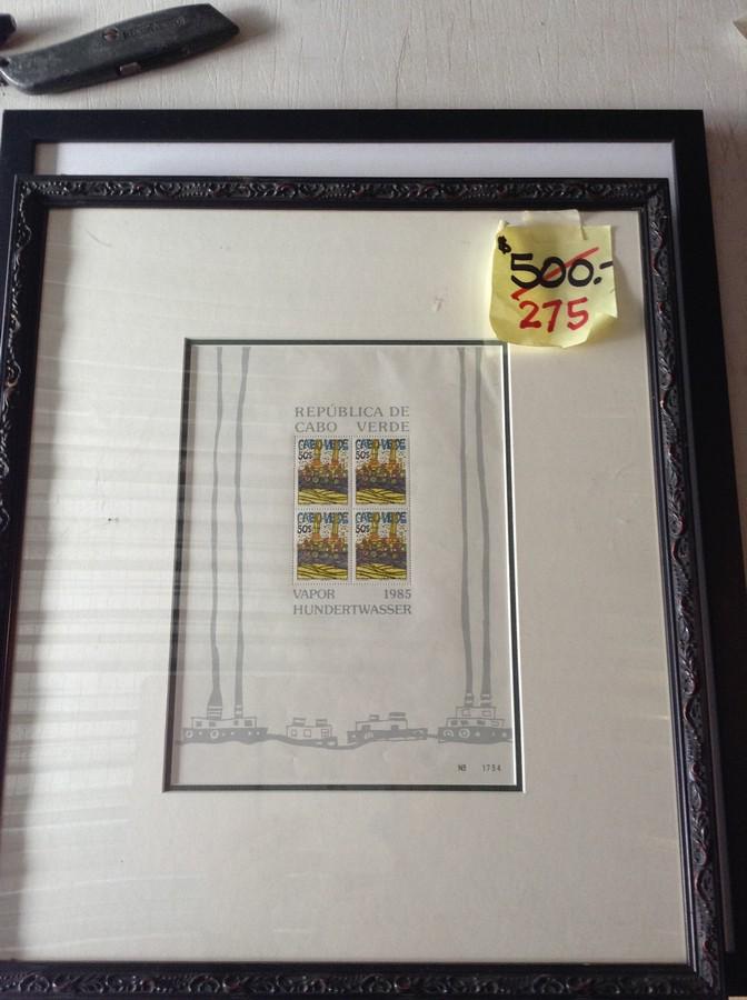 Numbered framed stamp art 15 x 18 (1 of 1)