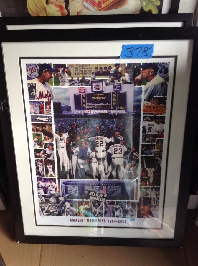 reprint posters 21 x 29 2008 signed NY Mets (1 of 1)