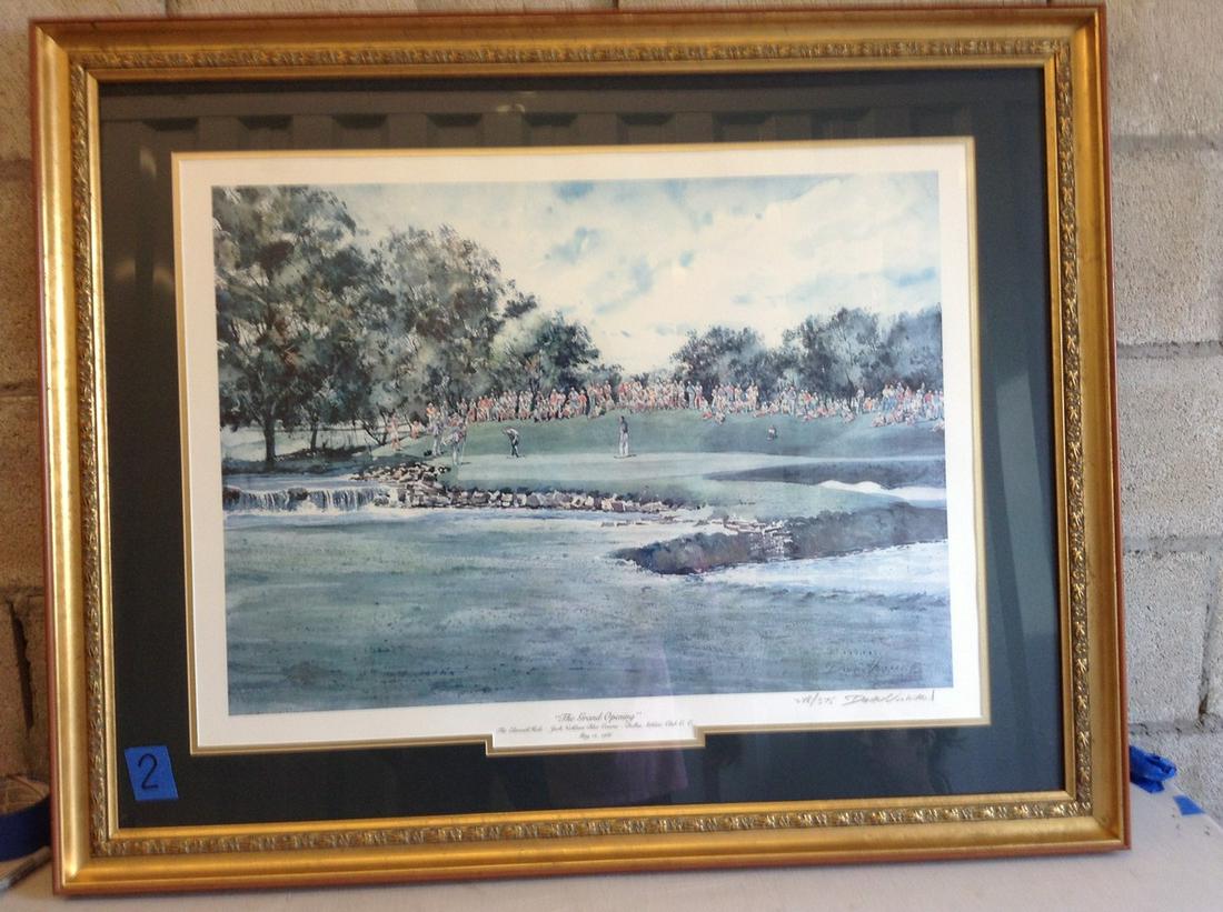 "The Grand Opening" by Donald Voorhees signed print: "The Grand Opening" by Donald Voorhees signed print with COA 248/375 38x31 Â®