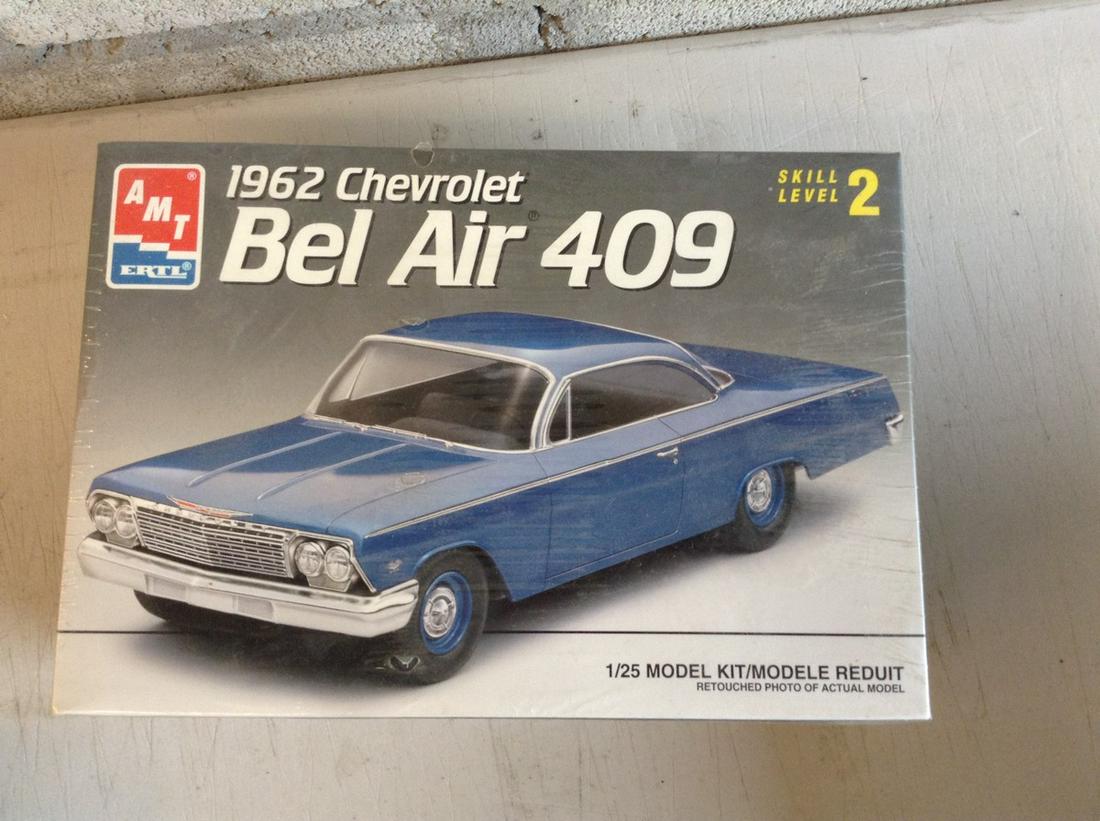1962 Chevrolet Bel Air 409 Model Kit sealed: 1962 Chevrolet Bel Air 409 Model Kit sealed