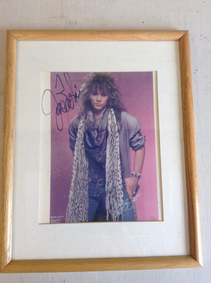 Signed Jon Bon Jovi Photo: Signed Jon Bon Jovi Photo