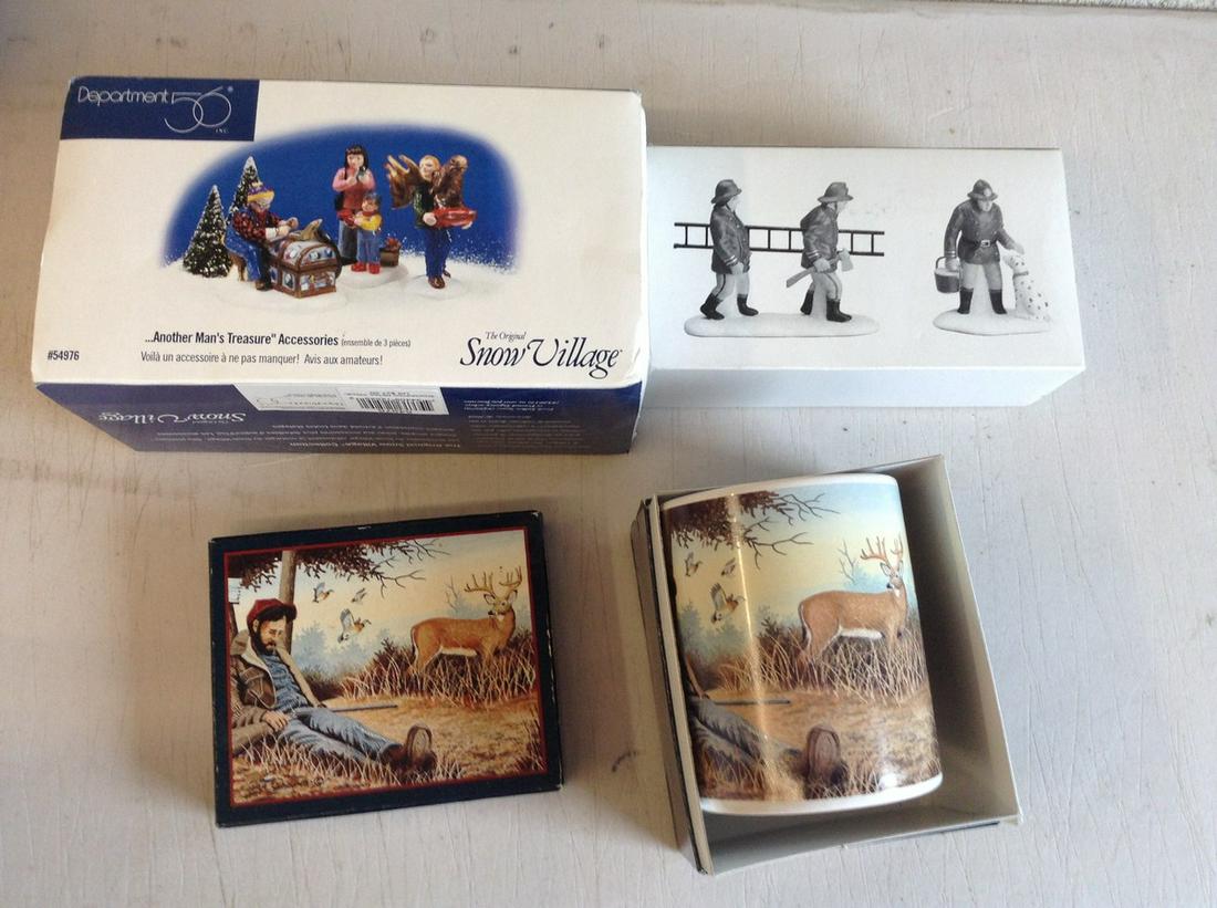 Dept 56 figures & mug: Dept 56 figures & mug