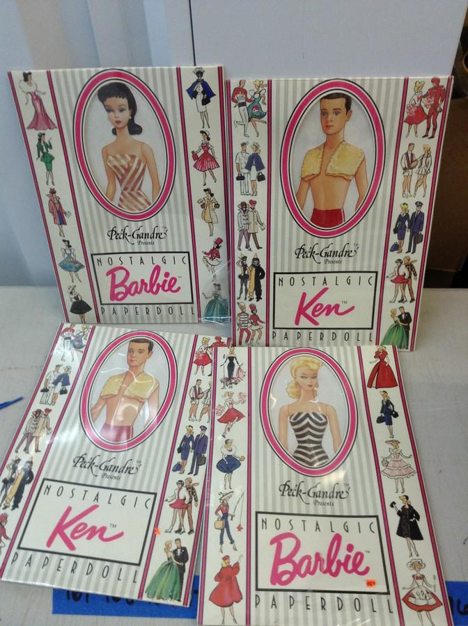 Lot of Barbie & Ken Paper Dolls in package: Lot of Barbie & Ken Paper Dolls in package