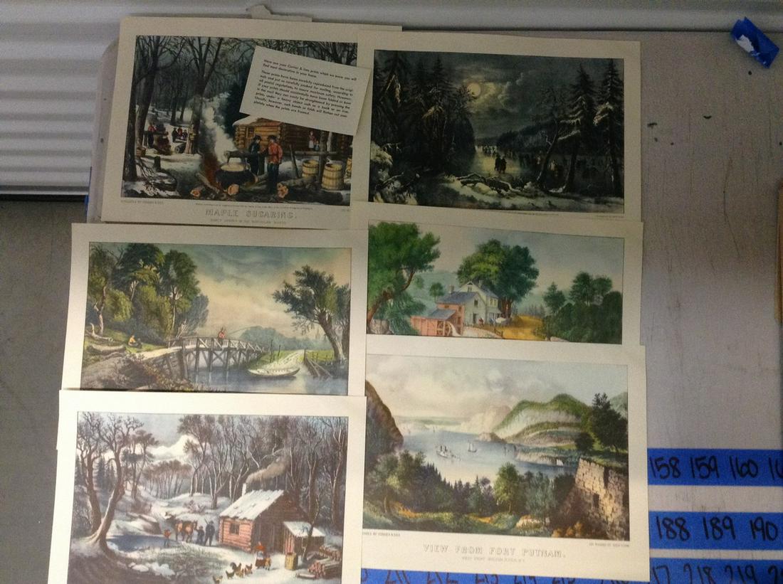 Currier and Ives set of prints Jan 28, 2020 Emanon Auctions and