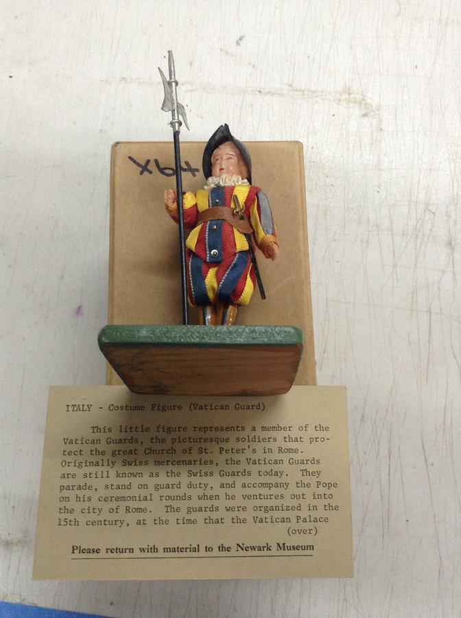 Newark museum Vatican guard hand carved wooden (1 of 1)