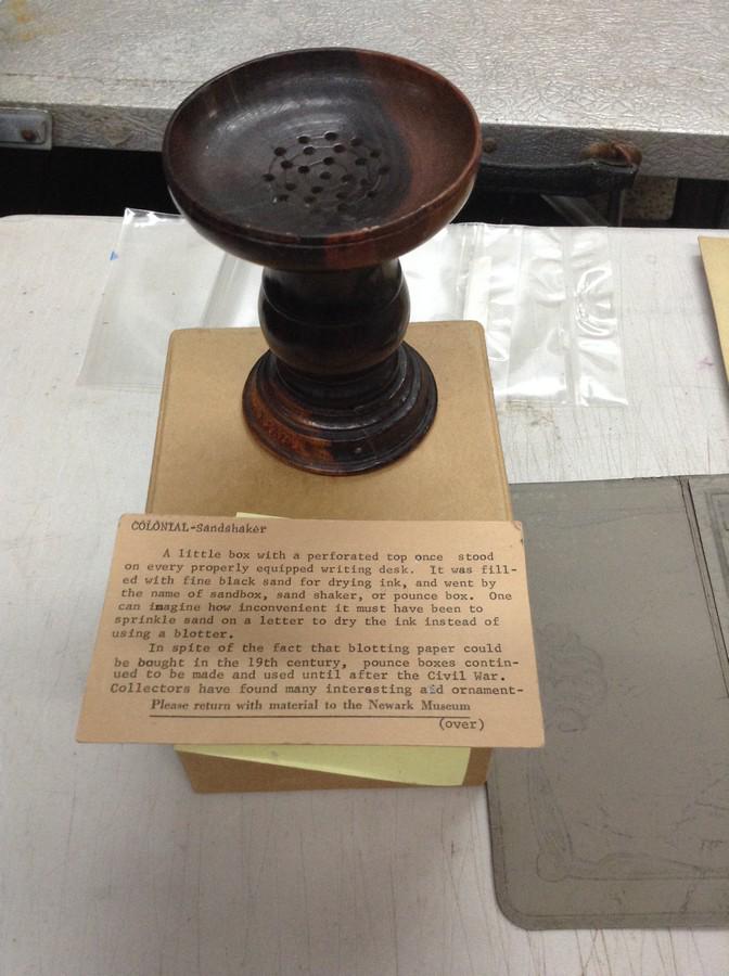 Newark museum colonial sand shaker: Newark museum colonial sand shaker
