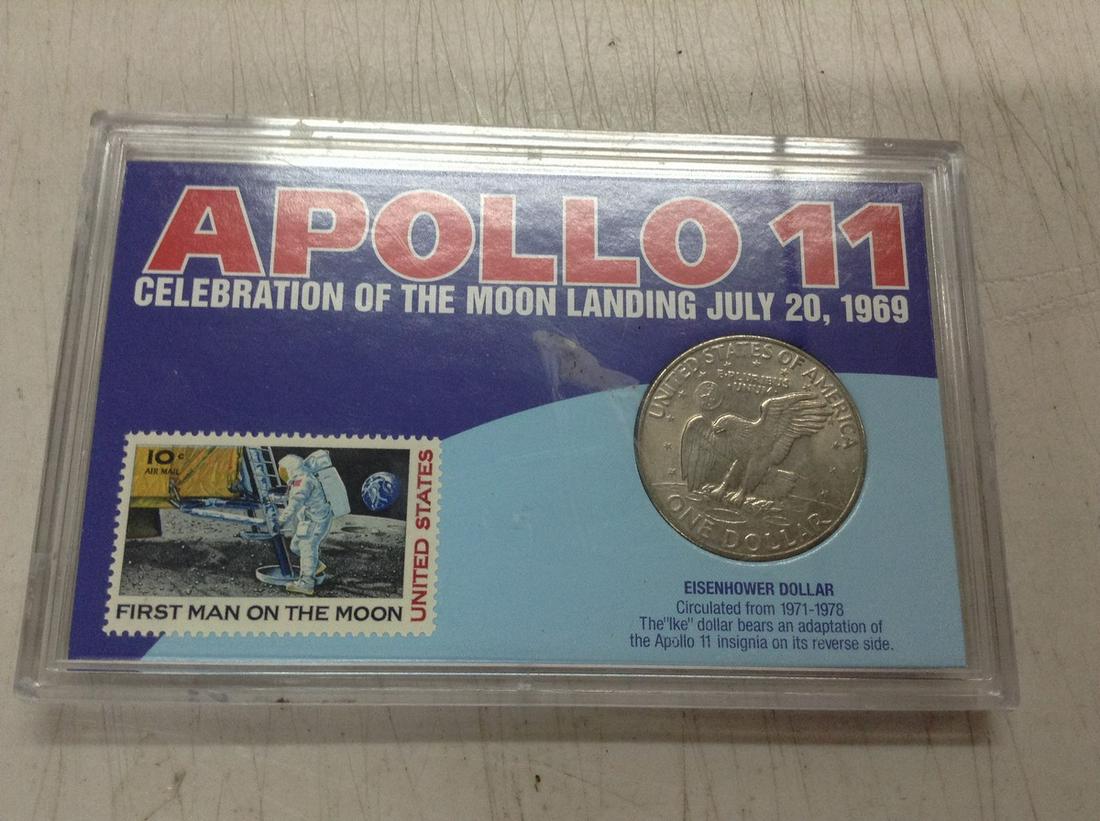 Apollo 11 dollar and stamp (1 of 1)