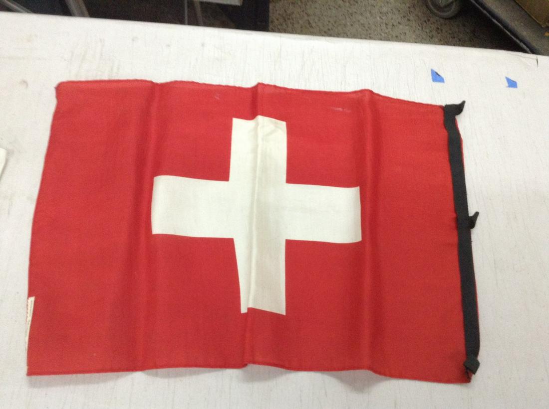 swiss alp's 1963 red cross flag the Newark museum 17x12 (1 of 1)