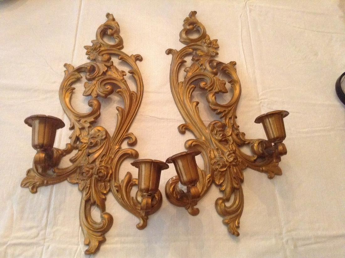 pair of mcm wall sconces 17" tall: pair of mcm wall sconces 17" tall