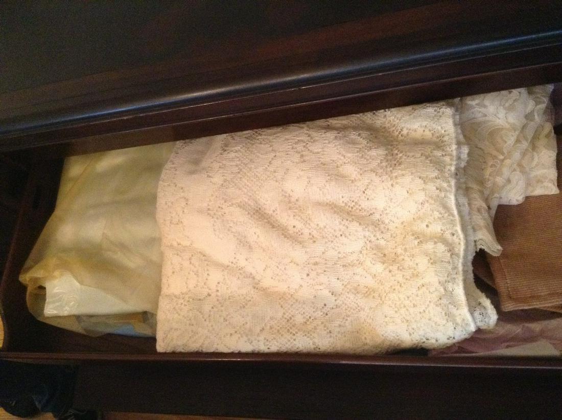 early silk and lace table linens: early silk and lace table linens