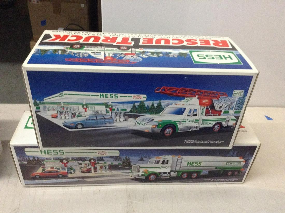 lot of 2 new Hess trucks in box (1 of 1)