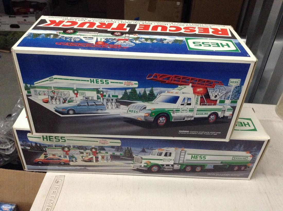 lot of 2 new Hess trucks in box (1 of 1)