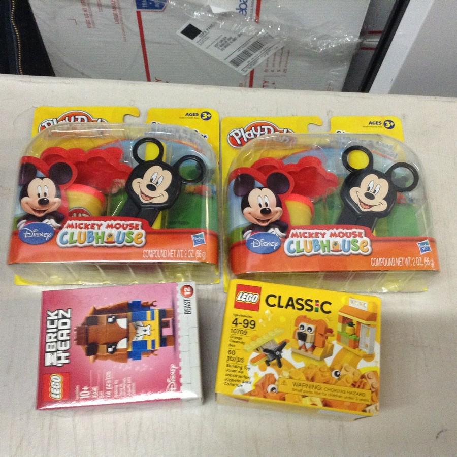 Disney play dough and Legos: Disney play dough and Legos