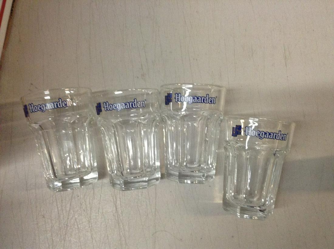 Hoegaarden lot of four shot glasses (1 of 1)