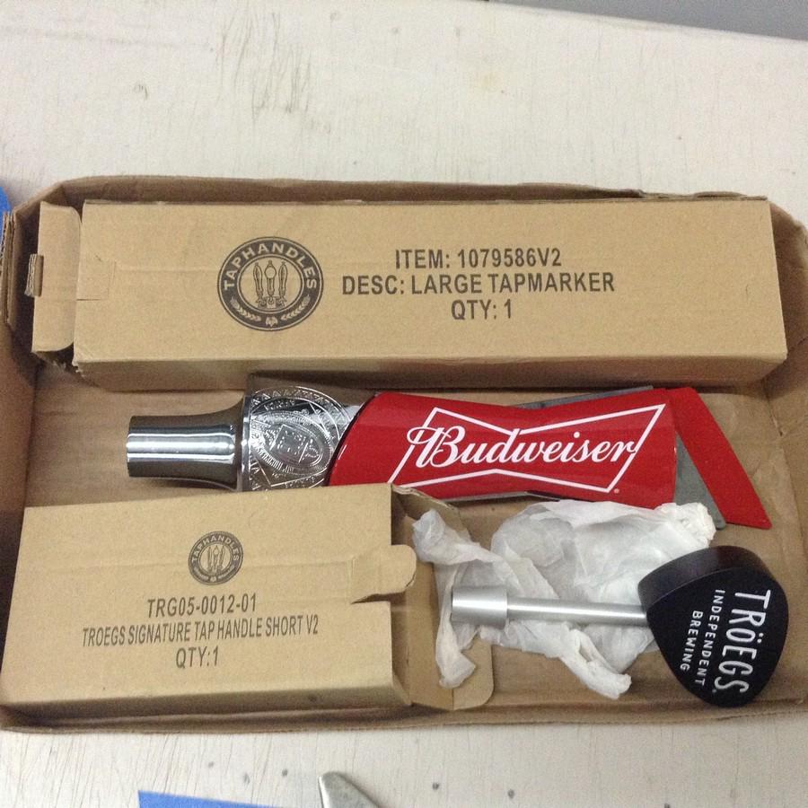 Budweiser and other beer taps: Budweiser and other beer taps