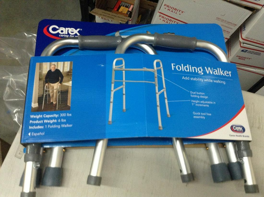 new folding walker: new folding walker