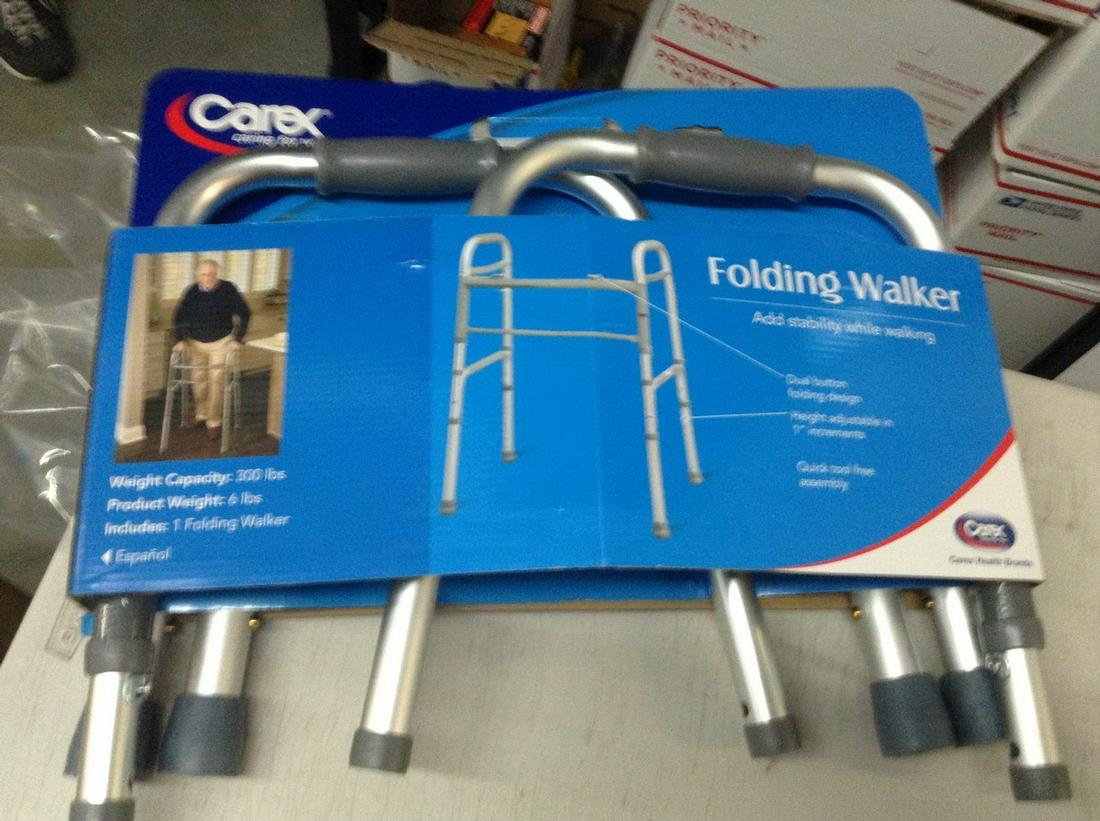 new folding walker: new folding walker