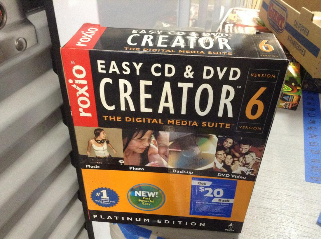 Roxio easy cd and DVD Creator 6 new in box (1 of 1)
