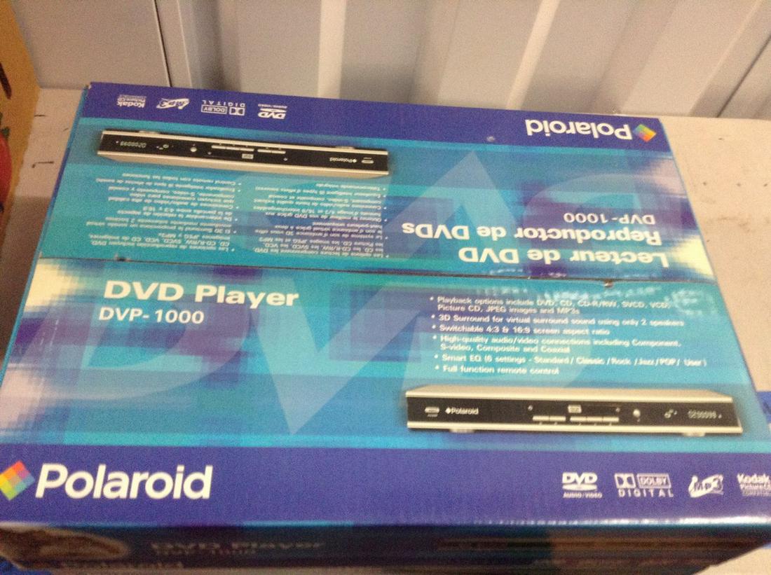NIB polaroid dvp 1000 DVD player (1 of 1)