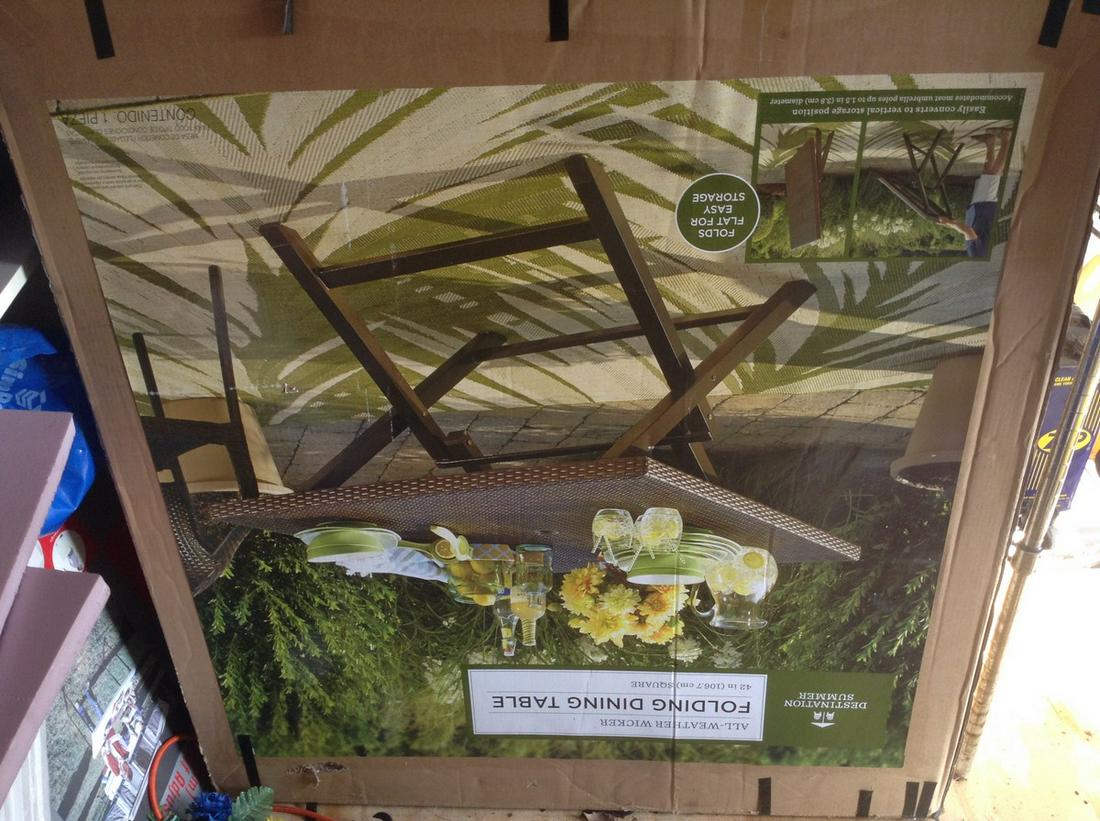 destination summer-folding dining table 42" (1 of 1)