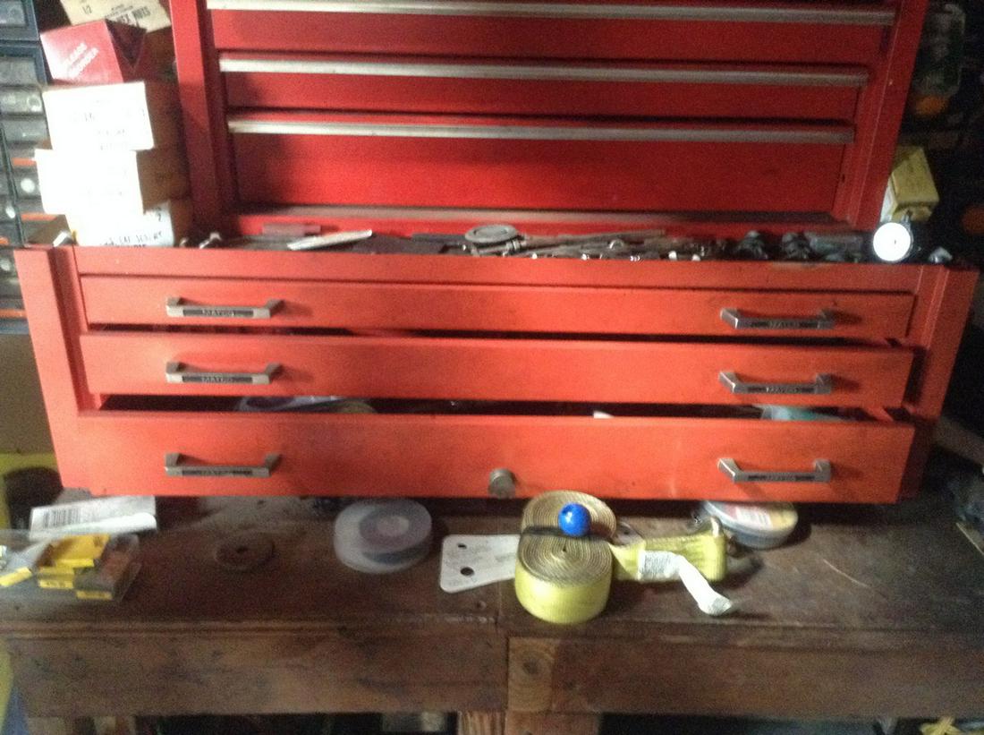 match center tool box no contents 34" across (1 of 1)