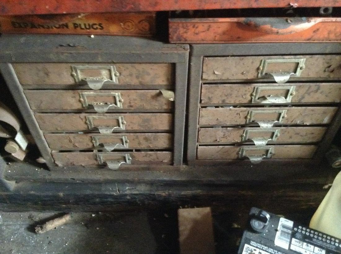 2 metal nut and bolt bins (1 of 1)