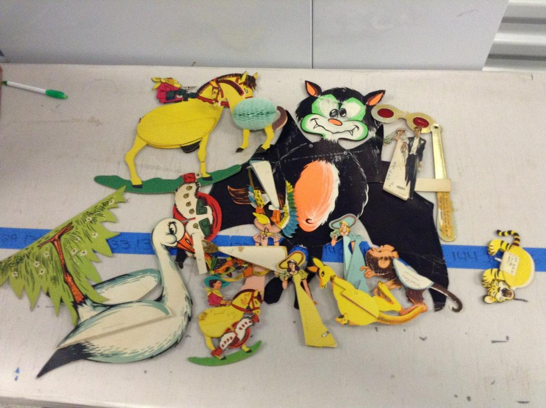 vintage Halloween paper decorations most made in: vintage Halloween paper decorations most made in Denmark, animals Indians, brides some 50's and 60's