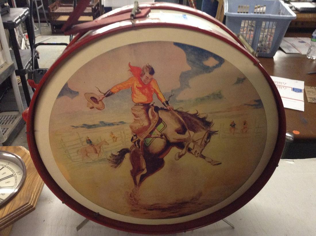 noble college cowboy drum 20" tall: noble college cowboy drum 20" tall