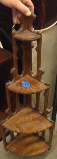 ornate wooden corner shelf 38" long: ornate wooden corner shelf 38" long