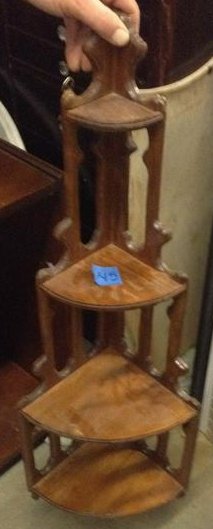 ornate wooden corner shelf 38" long: ornate wooden corner shelf 38" long