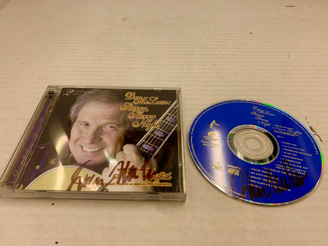 Signed Don McLean CD both CD and Box signed: Signed Don McLean CD both CD and Box signed