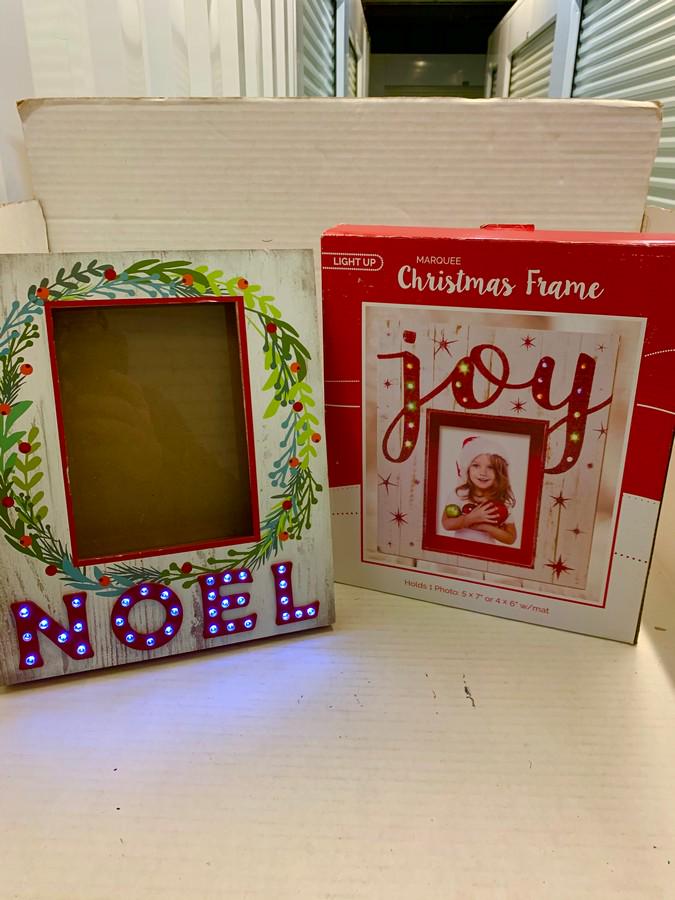 Noel and Joy Light picture Frame: Noel and Joy Light picture Frame