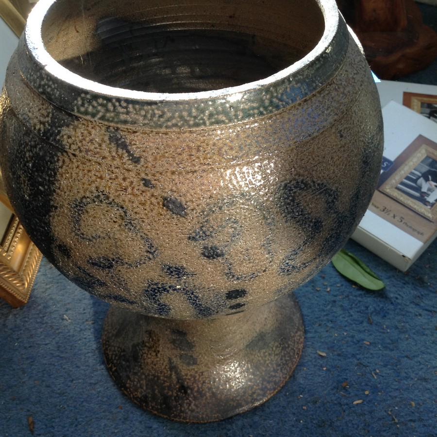 early large clay planter measures 14" tall (1 of 1)